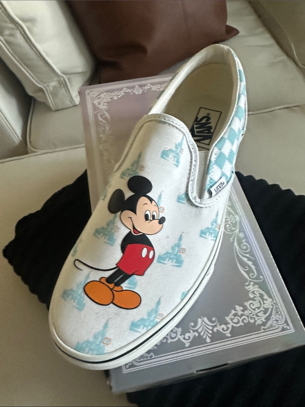 Disney Vans Mickey Mouse Slip-On  - Disney New!!! Mens 9 1/2